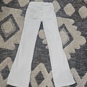 7 For All Mankind White Flare Wide Leg Jeans